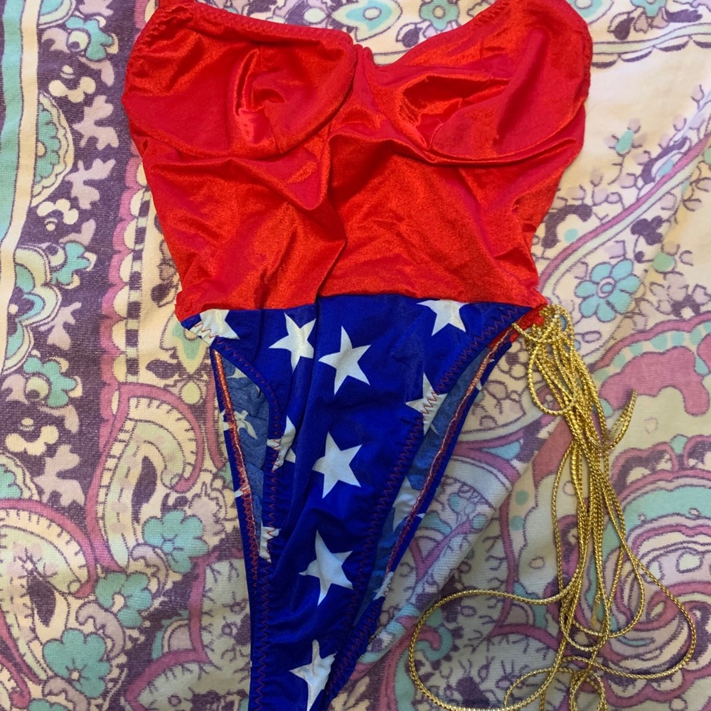 Wonder Woman costume with halter neck